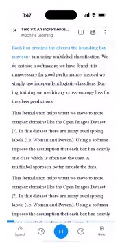 Preview of the Listening app mobile interface